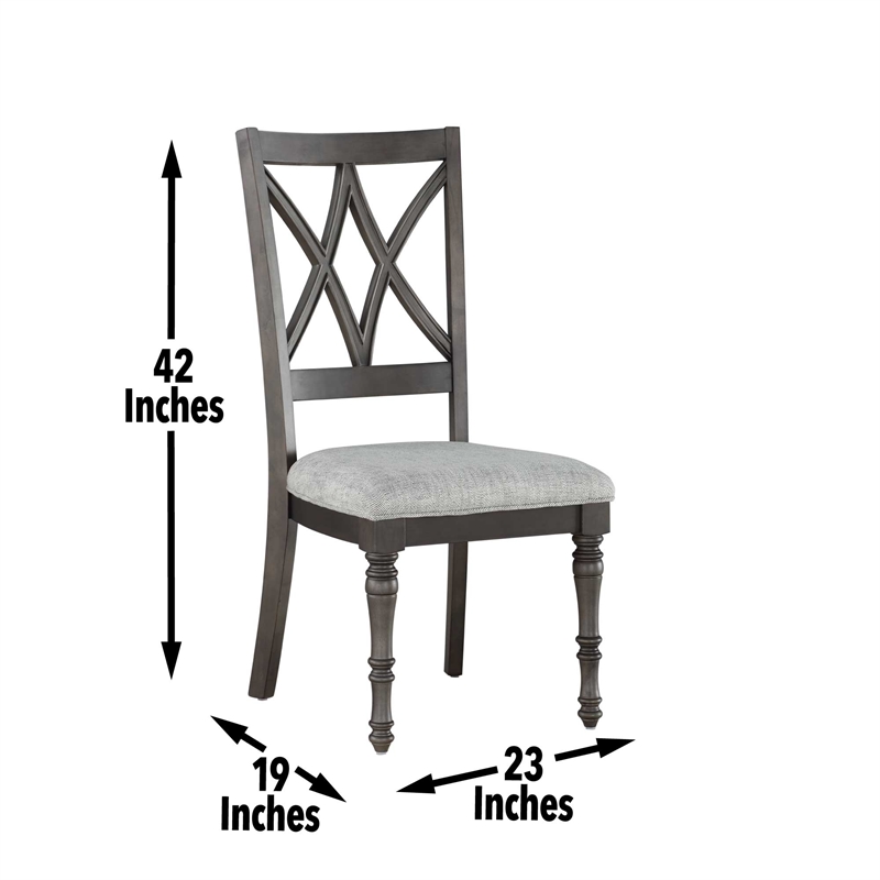 Steve Silver Linnett 7pc Dining Set in Brown