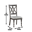 Steve Silver Linnett 7pc Dining Set in Brown