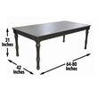 Steve Silver Linnett 7pc Dining Set in Brown