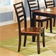Abaco Solid Wood Ladder Back Dining Chair in Two Tone Cherry Finish