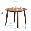 Steve Silver Company Abaco Double Drop Leaf  Cherry Finish Wood Dining Table
