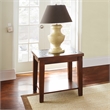 Davenport Slate End Table with Brown Cherry wood trim