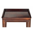 Clemson End Table in Multi-Step Merlot Cherry Finish