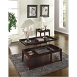 Clemson End Table in Multi-Step Merlot Cherry Finish