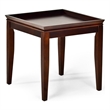 Clemson End Table in Multi-Step Merlot Cherry Finish