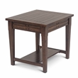Steve Silver Company Wood Crestline End Table in Brown Walnut Finish