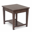 Steve Silver Company Wood Crestline End Table in Brown Walnut Finish
