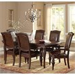 Steve Silver Company Antoinette 5 Piece Leg Dining Table Set in Cherry ...