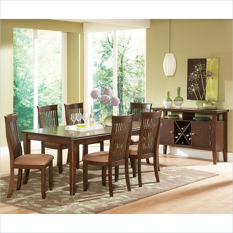 Montreal 5 Piece Rectangular Dining Table Set in Dark Oak - MT500T-5Pc