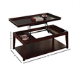 Steve Silver Company Clemson 3 Piece Lift Top Cocktail Table Set in Cherry