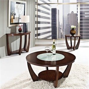 steve silver company rafael 3 piece cocktail table set in cherry