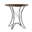 Adele Round Counter Height Dining Table in Birch with Brown Finish