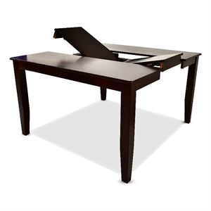 Crosspointe Wooden Counter Height Dining Table in Dark Espresso Cherry
