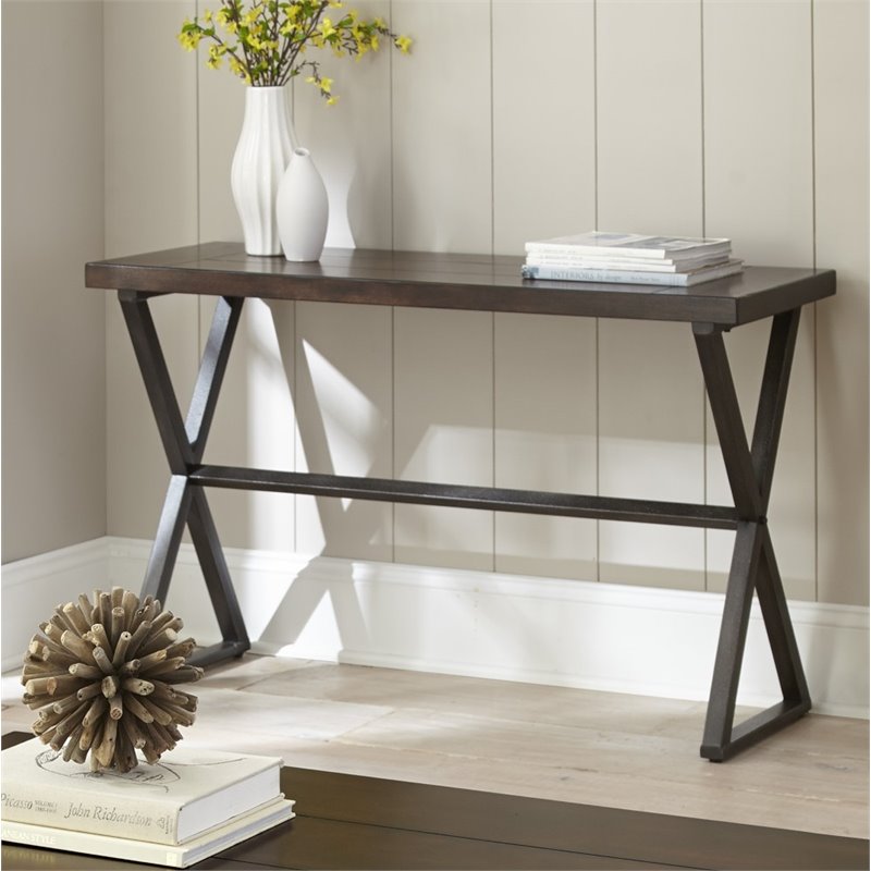 Steve Silver Omaha Console Table In Dark Cherry Steve Silver Omaha Console Table In Dark Cherry