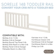 Sorelle 148 Toddler Rail in Espresso