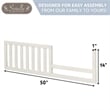 Sorelle 148 Toddler Rail in White