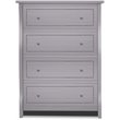 Sorelle Princeton Elite 4 Drawer Dresser in Weathered Gray