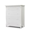 Sorelle Princeton Elite 4 Drawer Dresser in White