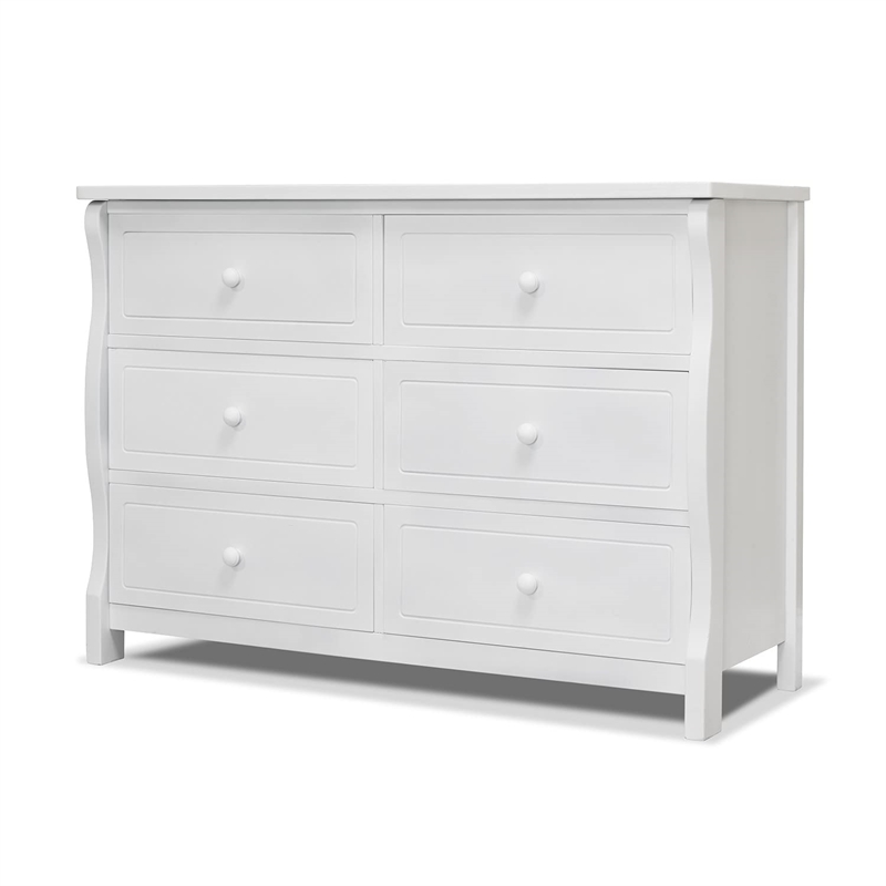 Sorelle Princeton Elite Double Dresser in White