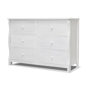 Sorelle Princeton Elite Double Dresser in White