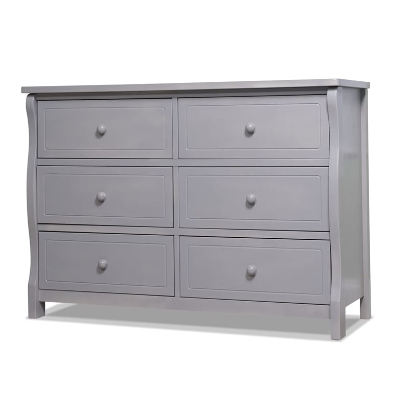 Sorelle Princeton Elite Double Dresser in Weathered Gray
