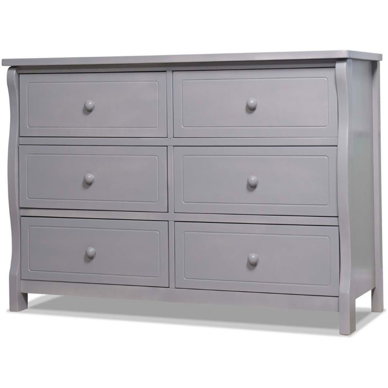 Sorelle Princeton Elite Double Dresser in Weathered Gray