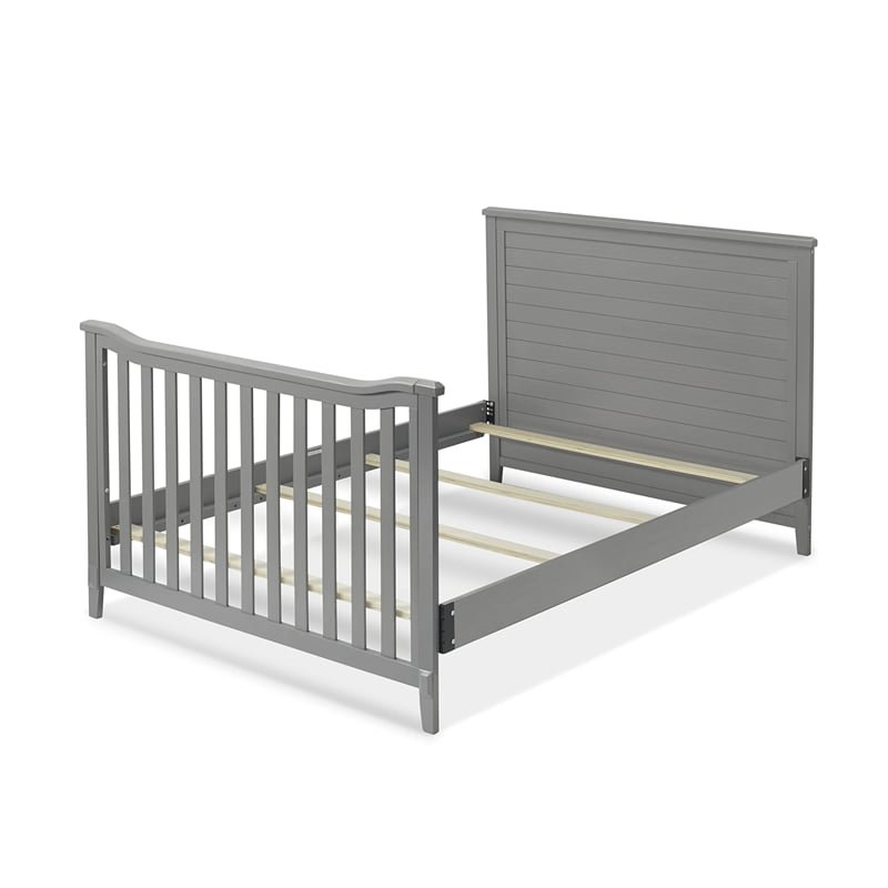 Sorelle Berkley Crib and Changer Panel Crib in Weathered Gray