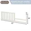Sorelle 148 Toddler Rail in Weathered Gray