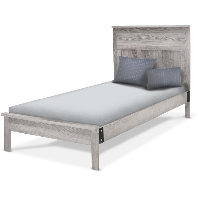 Sorelle Twin Bed in Panel Gray