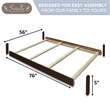 Sorelle 224 Full Size Rail in Weathered Gray