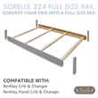 Sorelle 224 Full Size Rail in Weathered Gray