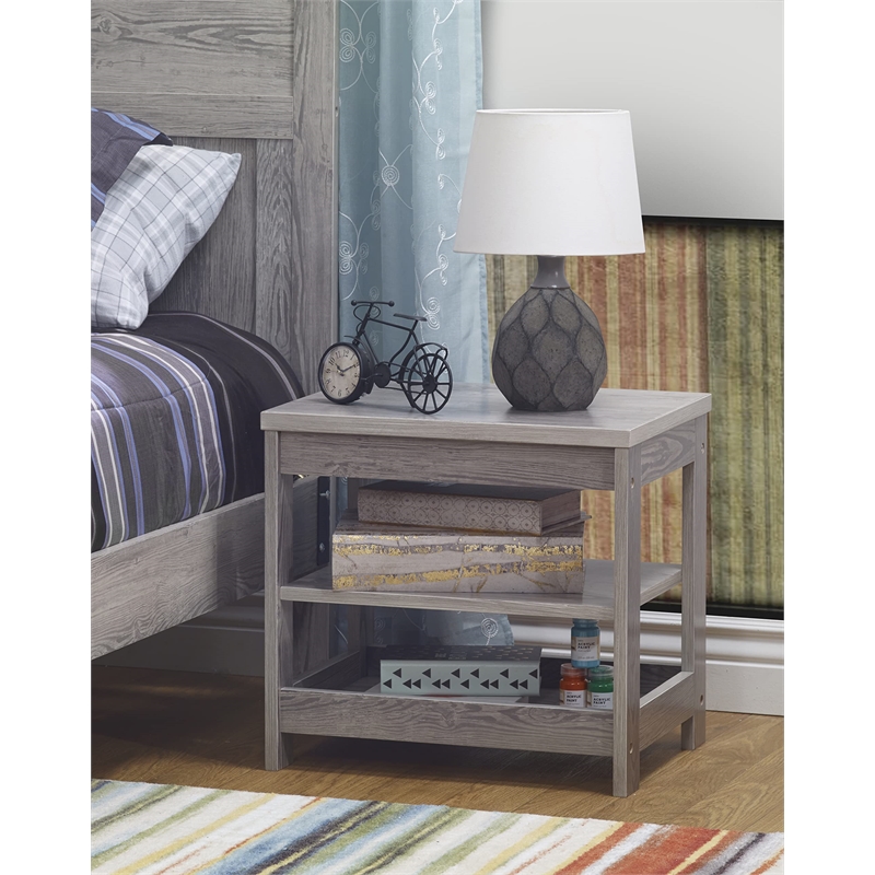 Sorelle Sierra Nightstand in Panel Gray