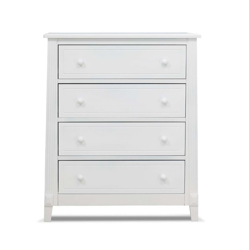 White Sorelle Tuscany 4 Drawer Dresser 