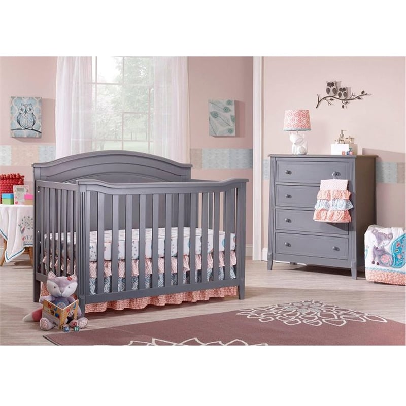 Sorelle Berkley 4 Drawer Chest in Weathered Gray