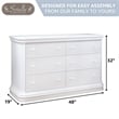 Sorelle Primo Double Dresser in White
