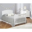 Sorelle Berkley Round Top Panel Crib in Gray