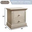 Sorelle Providence Nightstand in Chocolate