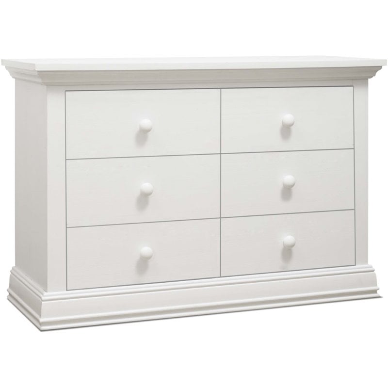 Sorelle Modesto Double Dresser In White, Sorelle Princeton Dresser Grey