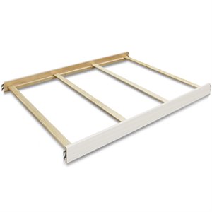 Sorelle 221 Wooden Full Size Conversion Bed Rail in Weathered White