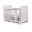 Sorelle Farmhouse Wooden Classic Convertible Crib in Weathered White