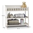 Sorelle Furniture Farmhouse Pine Wood and MDF Changing Table in Weathered White