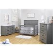 Sorelle Furniture Westley Wood Crib for Nursery in Grigio Gray