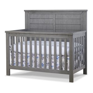 Sorelle Furniture Westley Wood Crib for Child's Nursery in Grigio Gray