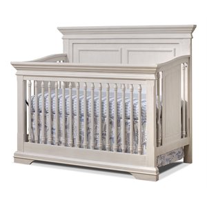 sorelle furniture portofino wood crib for child's nursery in brushed ivory