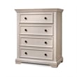 Sorelle Furniture Portofino 4-Drawer Wood Dresser for Baby in Brushed Ivory