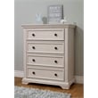 Sorelle Furniture Portofino 4-Drawer Wood Dresser for Baby in Brushed Ivory