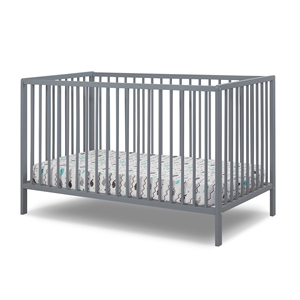 Sorelle Furniture Happy 3-in-1 Convertible Crib in Gray