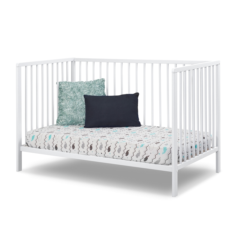 Sorelle Furniture Happy 3-in-1 Convertible Crib in White