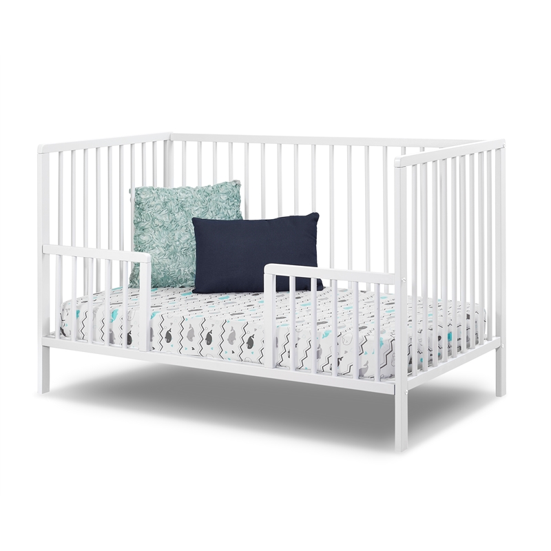 Sorelle Furniture Happy 3-in-1 Convertible Crib in White