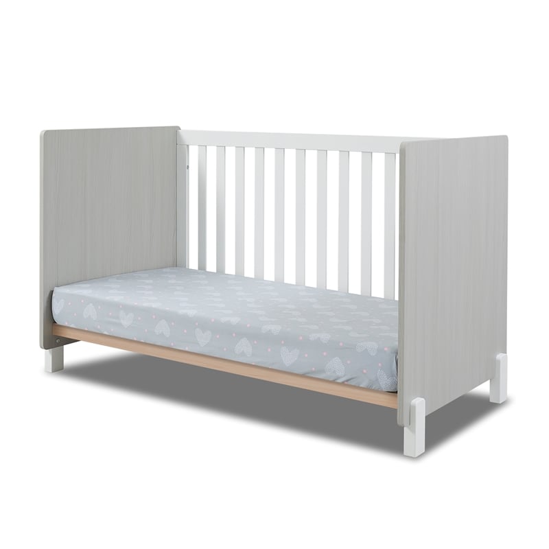 Sorelle Furniture Pannello 3-in-1 Crib in Grigio and White